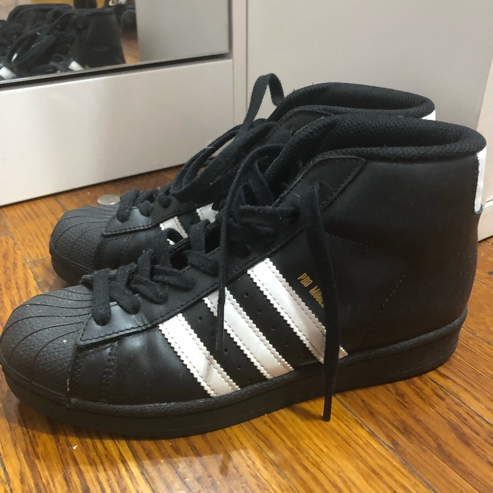 Adidas classic high top sneakers